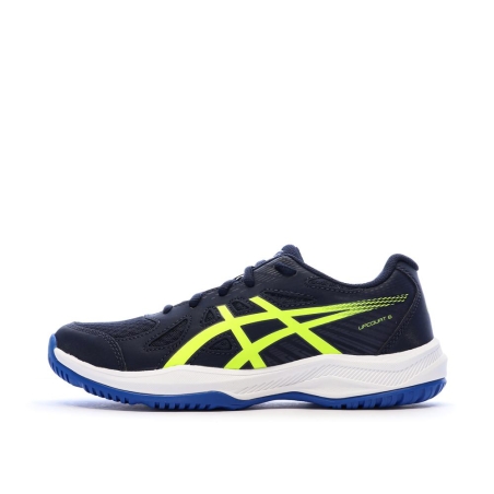 Chaussures de padel Marines/Jaunes Fluo Homme Asics Upcourt 6