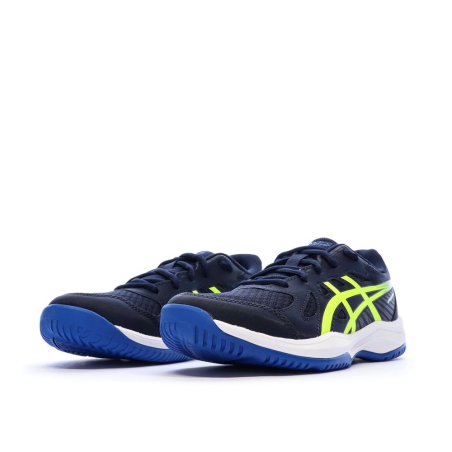 Chaussures de padel Marines/Jaunes Fluo Homme Asics Upcourt 6