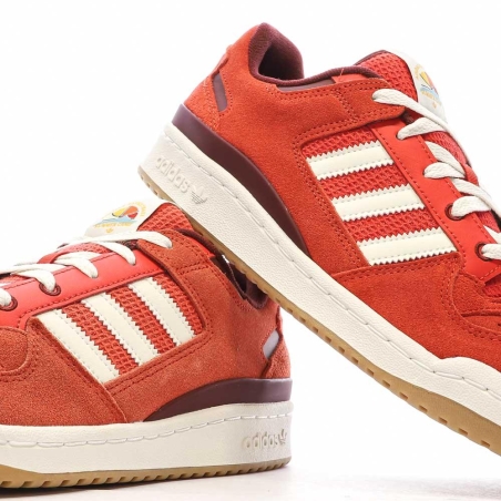 Baskets Rouges Homme Adidas Forum