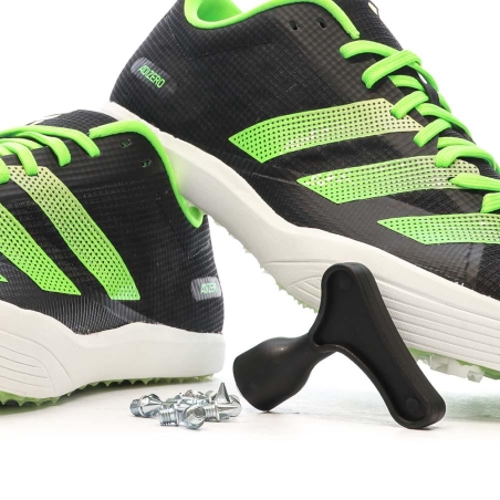 Baskets Noires/Vert Homme Adidas Adizero