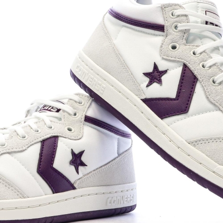 Baskets Blanc/Violet Homme Converse Fastbreak Pro