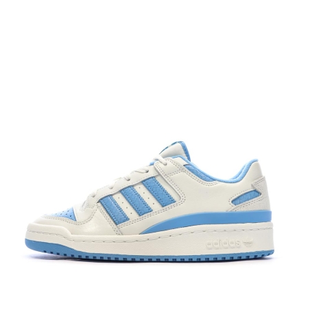 Baskets Blanches/Bleu Homme Adidas Forum