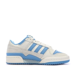Baskets Blanches/Bleu Homme Adidas Forum