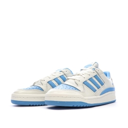 Baskets Blanches/Bleu Homme Adidas Forum