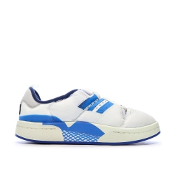 Baskets Blanches/Bleu Homme Adidas Puffylette