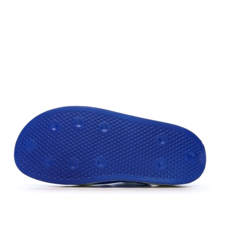 Baskets Blanches/Bleu Homme Adidas Puffylette