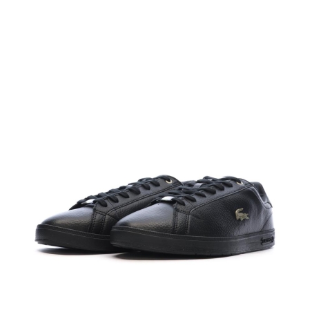 Baskets Noires Homme Lacoste Court