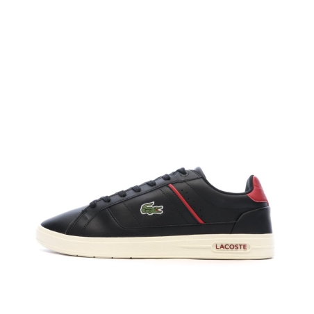 Baskets Noires/Rouges Homme Lacoste Court