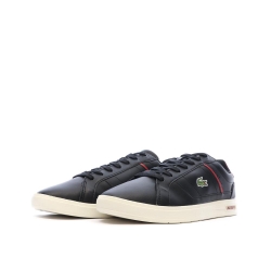 Baskets Noires/Rouges Homme Lacoste Court