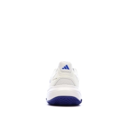 Baskets Blanches/Bleu Homme Adidas Courtjam