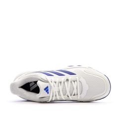 Baskets Blanches/Bleu Homme Adidas Courtjam