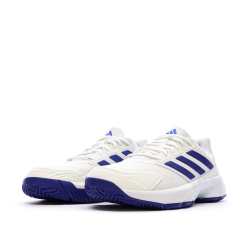 Baskets Blanches/Bleu Homme Adidas Courtjam