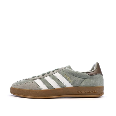 Baskets Vertes Homme Adidas Gazelle Indoor