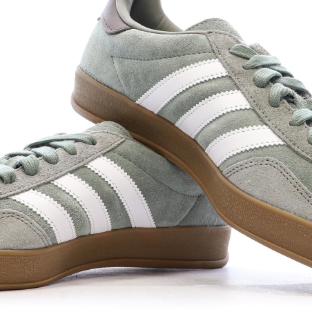 Baskets Vertes Homme Adidas Gazelle Indoor