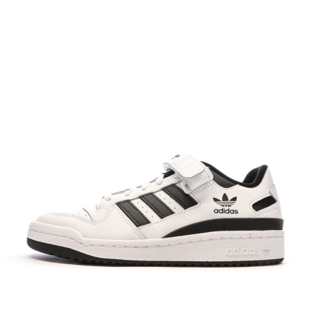 Baskets Blanches/Noires Homme Adidas Forum Low
