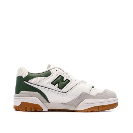 Baskets Blanc/Vert Homme New Balance 550