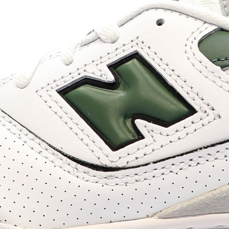 Baskets Blanc/Vert Homme New Balance 550