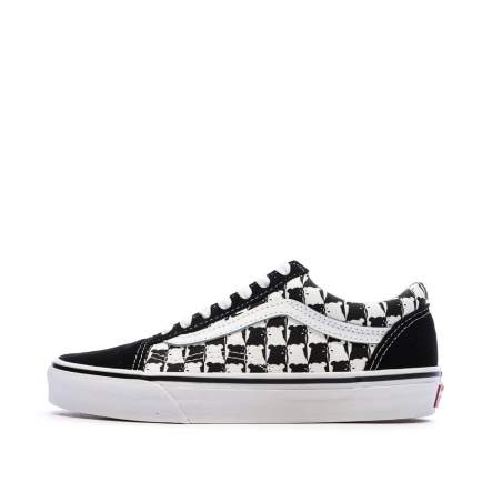 Baskets Blanches/Noires Homme Vans Old Skool Checker
