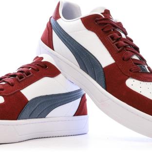 Baskets Blanc/Marine Homme Puma Caven 2 Lux