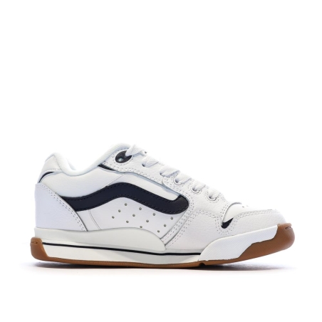 Baskets Blanc/Noir Homme Vans Old Skool Canvas Block B