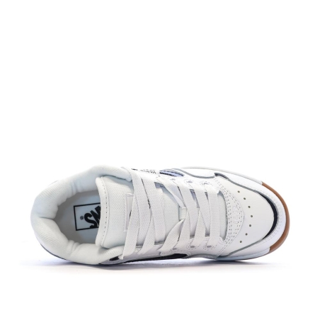 Baskets Blanc/Noir Homme Vans Old Skool Canvas Block B