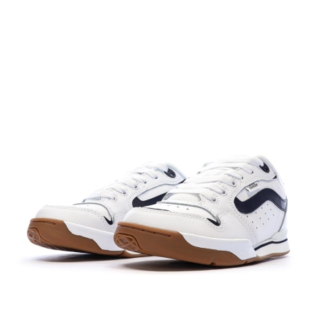 Baskets Blanc/Noir Homme Vans Old Skool Canvas Block B