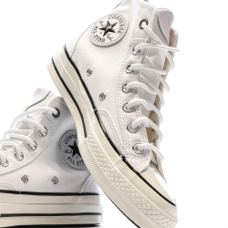 Baskets Blanches Mixte Converse Chuck 70 Court