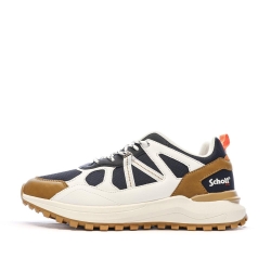 Baskets Blanches/Noires/Camel Homme Schott Heck