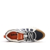 Baskets Blanches/Noires/Camel Homme Schott Heck