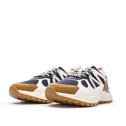 Baskets Blanches/Noires/Camel Homme Schott Heck