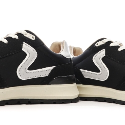 Baskets Noires/Blanches Homme Schott Dorian