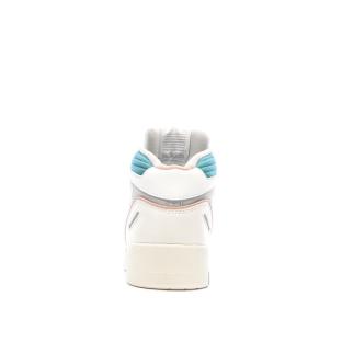 Baskets Blanche/Turquoise Homme Adidas Midcity