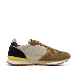 Baskets Noir/Camel Homme Pepe jeans Brit Prints