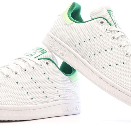 Baskets Blanches/Vertes Homme Adidas Stan Smith ID3116