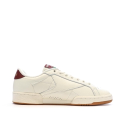 Baskets Blanches/Bordeaux Homme Reebok Club Grounds
