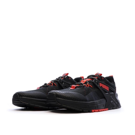 Baskets Noires/Rouges Homme Puma Pacer