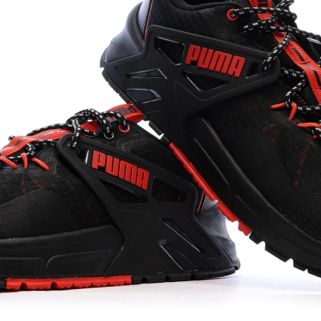 Baskets Noires/Rouges Homme Puma Pacer