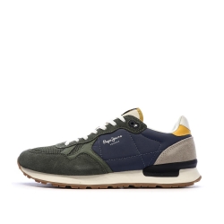 Baskets Vertes Homme Pepe jeans Brit Prints