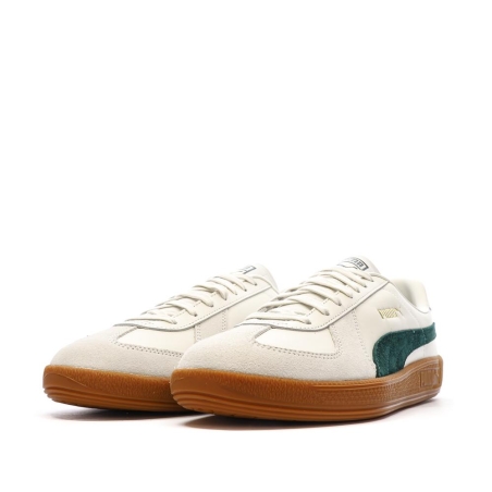 Baskets Blanc/Vert Mixte Puma Army Trainer