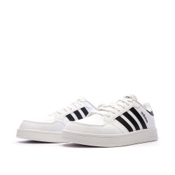 Baskets Blanches/Noires Homme Adidas Breaknet