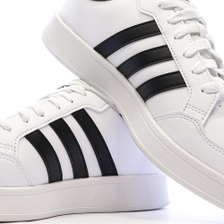 Baskets Blanches/Noires Homme Adidas Breaknet