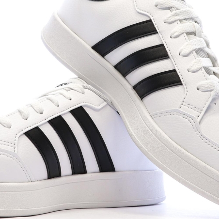 Baskets Blanches/Noires Homme Adidas Breaknet