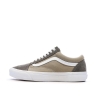 Baskets Marron/Beige Homme Vans Old Skool Canvas Block B