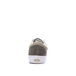 Baskets Marron/Beige Homme Vans Old Skool Canvas Block B