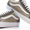 Baskets Marron/Beige Homme Vans Old Skool Canvas Block B