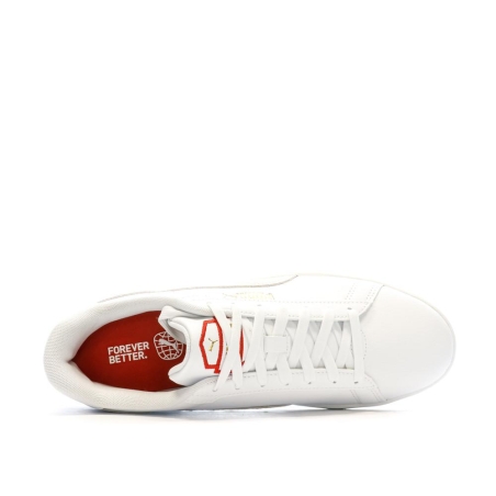 Baskets Blanches/Beiges Homme Puma Smash 3.0