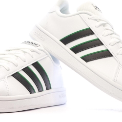 Baskets Blanches Homme Adidas Grand Court Base GW5612