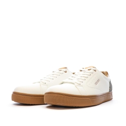 Baskets Blanches/Camel Homme Teddy Smith White Pu