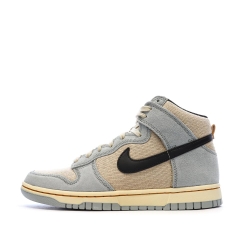 Dunk High Retro Beige/Bleu Homme Nike