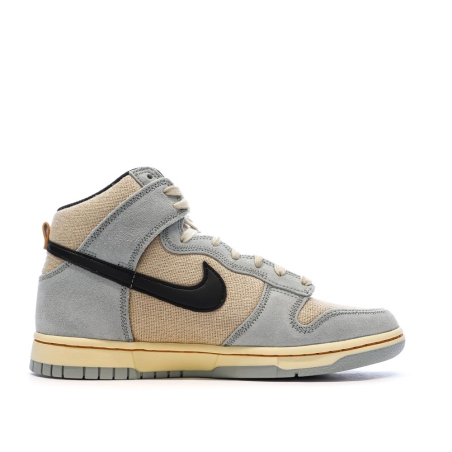 Dunk High Retro Beige/Bleu Homme Nike